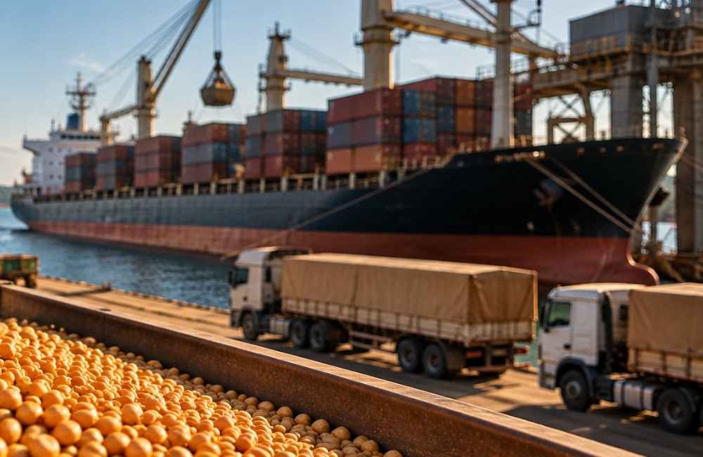 Exportações de soja crescem em agosto e reforçam peso do grão nas vendas brasileiras