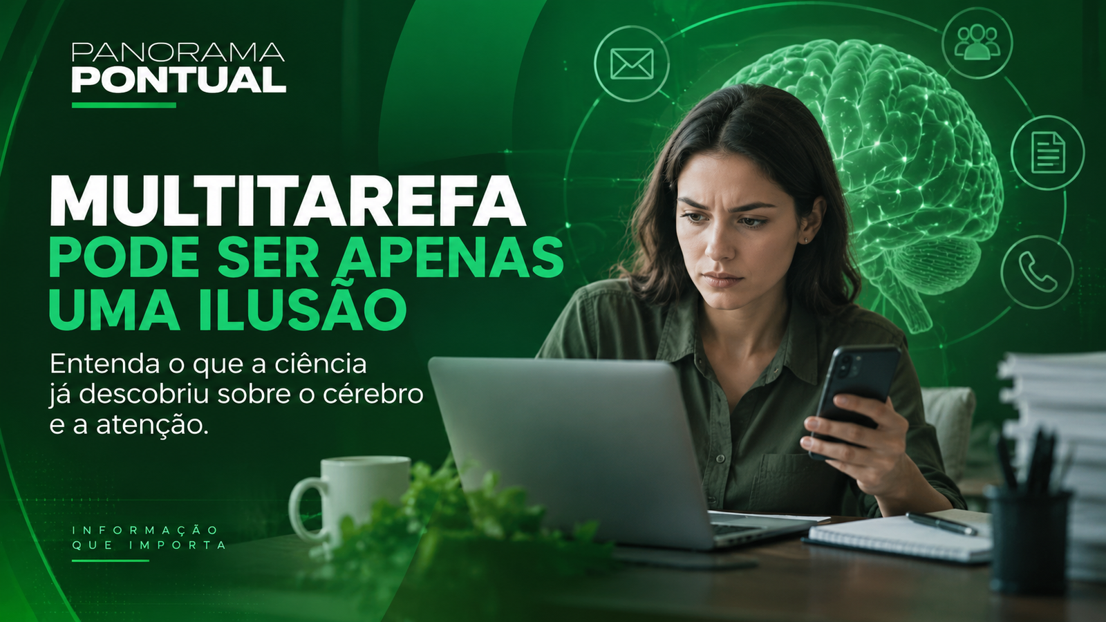 VÍDEO | Cérebro não faz duas tarefas ao mesmo tempo, mostra estudo