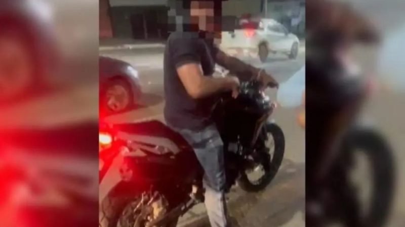 VÍDEO | GCM é suspeito de atirar contra motociclista após acidente em Goiânia