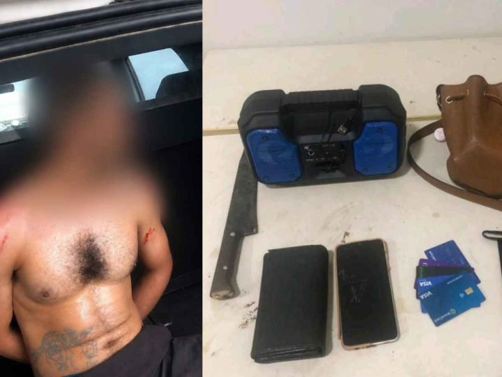 Homem é contido por populares após roubo a residência em Jataí