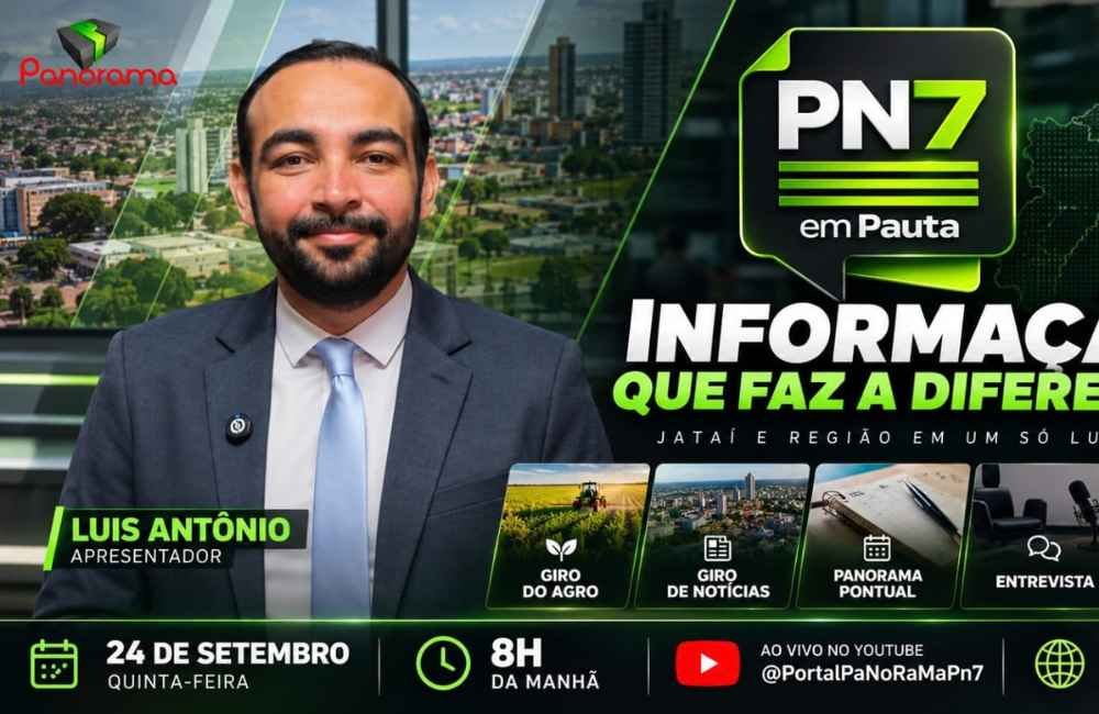 VÍDEO | PN7 em Pauta: agro, notícias e Eleições 2026 nesta quinta
