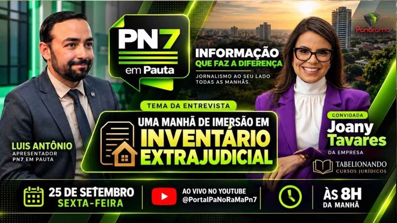AO VIVO | PN7 em Pauta traz notícias de Jataí, Giro do Agro e entrevista sobre inventário