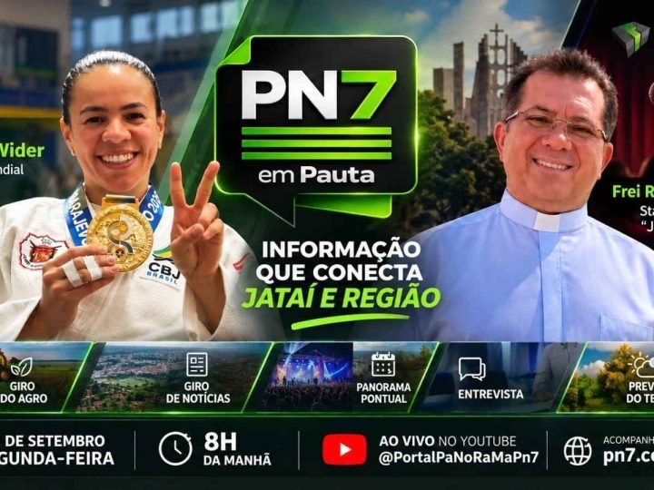 AO VIVO | PN7 em Pauta recebe Daryene Wider após bicampeonato mundial e Frei Rogério