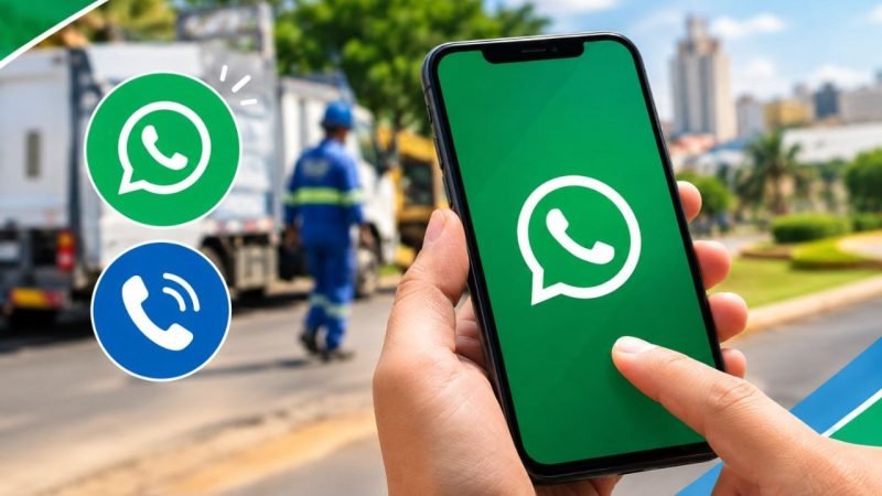 Secretaria de Serviços Urbanos amplia atendimento e passa a receber solicitações pelo WhatsApp