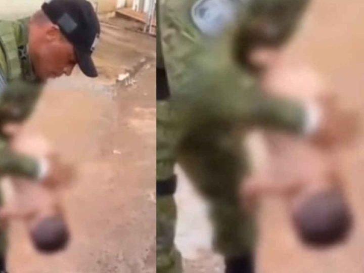 VIDEO | Policiais salvam bebê engasgado durante prisão de foragido em Goianira