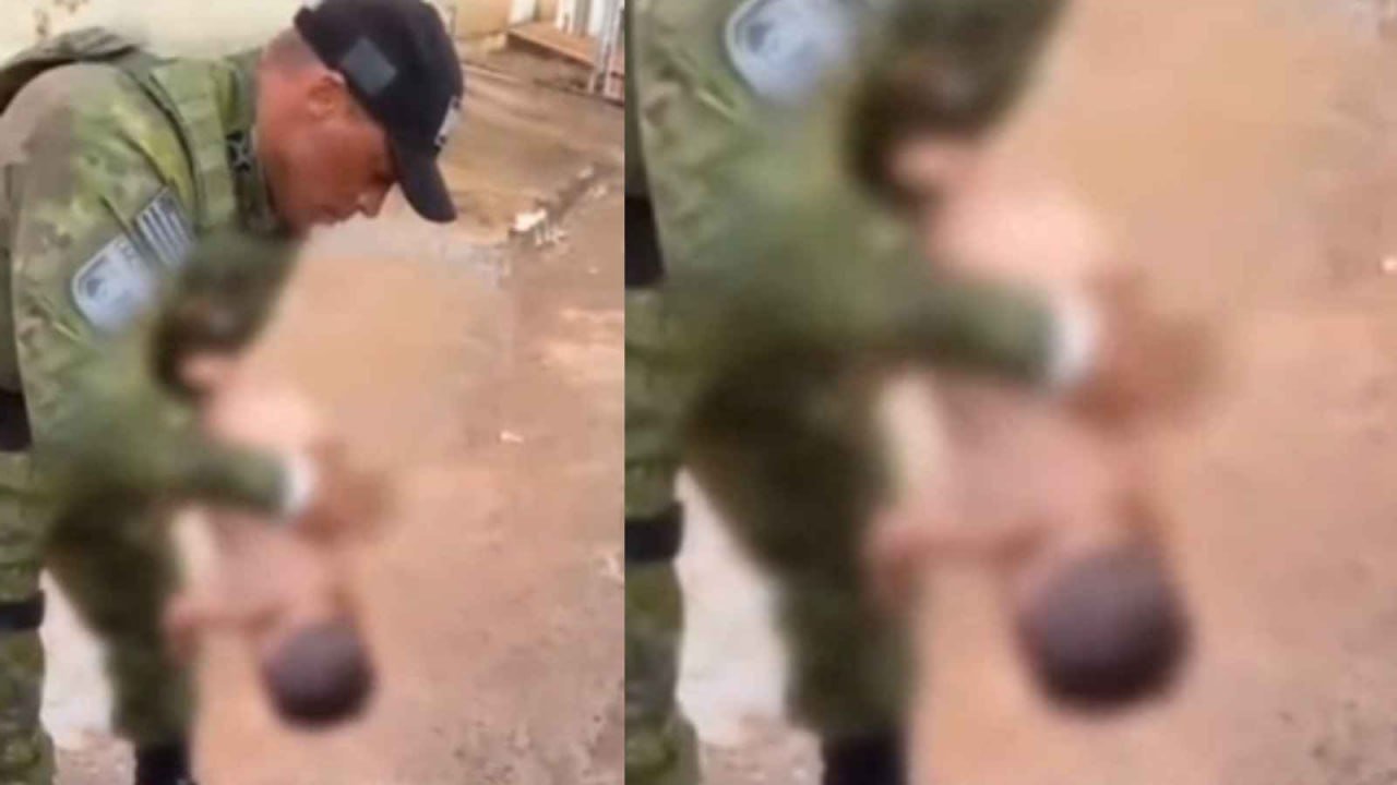 VIDEO | Policiais salvam bebê engasgado durante prisão de foragido em Goianira