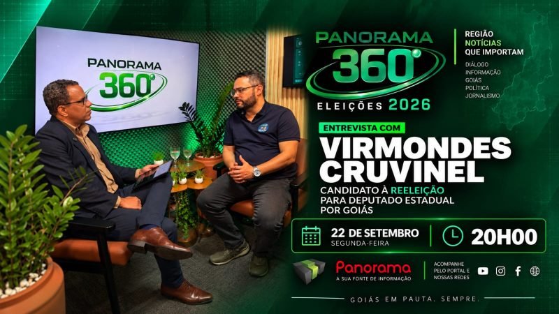 Virmondes Cruvinel fala sobre mandato, Jataí e propostas para Goiás | Panorama 360º