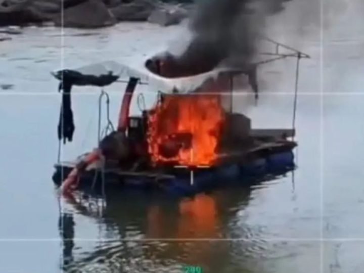 VÍDEO | Garimpeiros fogem pela mata após confronto em Cavalcante