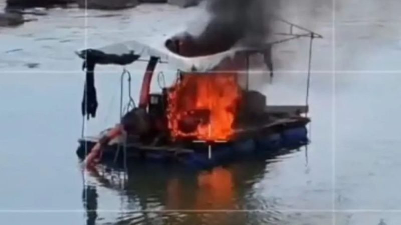 VÍDEO | Garimpeiros fogem pela mata após confronto em Cavalcante
