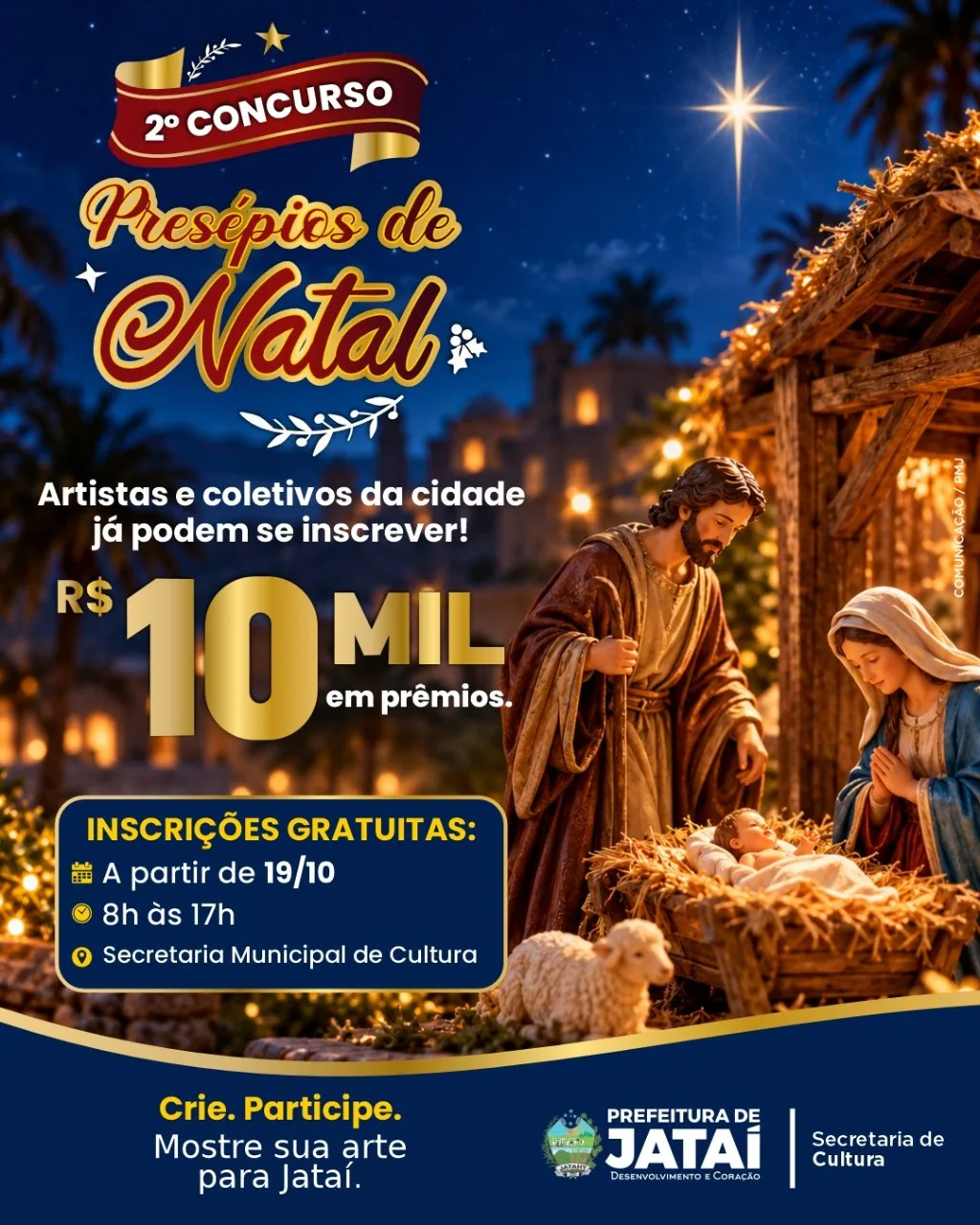 Concurso de presépios vai premiar artistas com até R$ 5 mil em Jataí