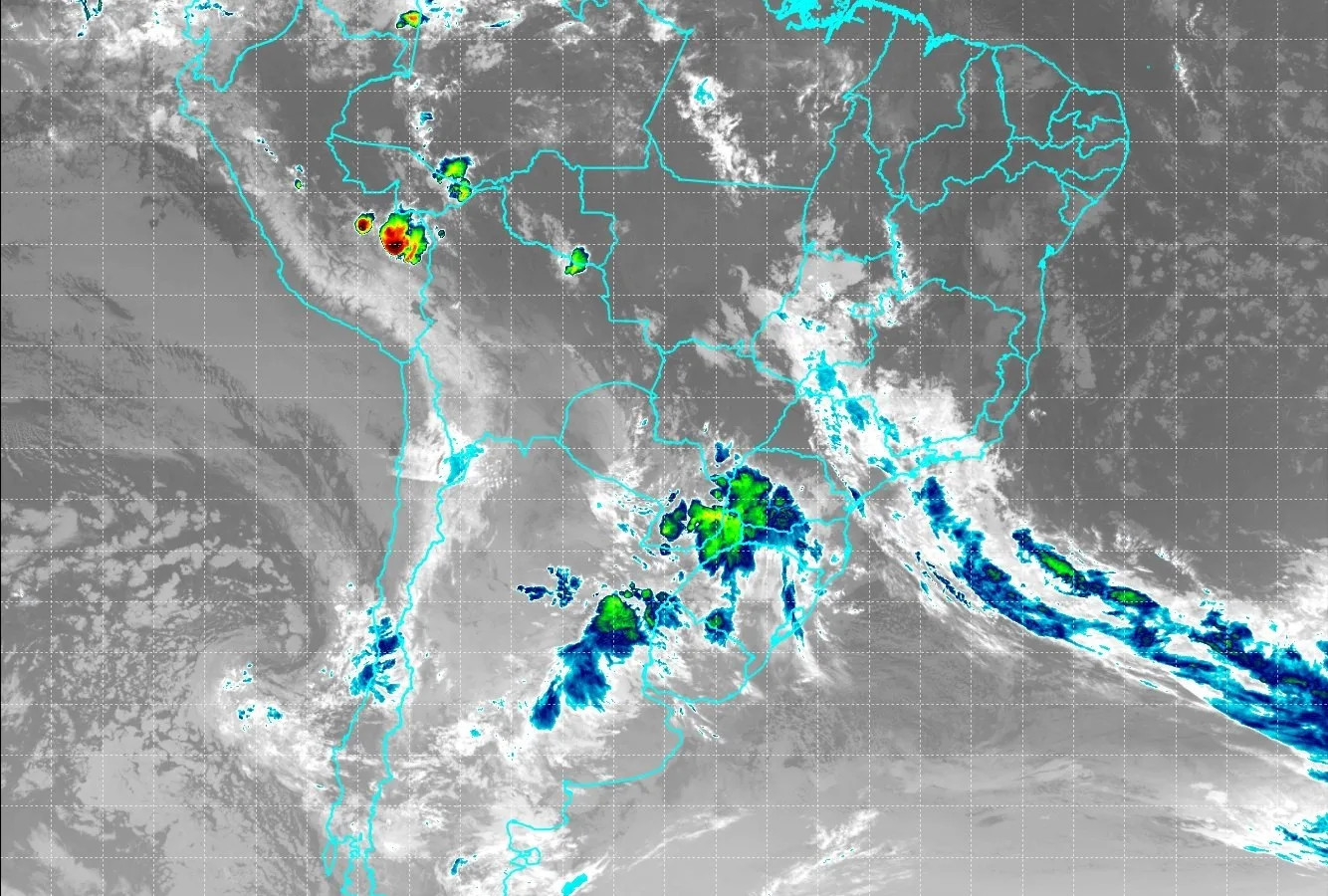 Frente fria aumenta nebulosidade e traz risco de chuva forte e tempestades em Goiás nesta segunda-feira